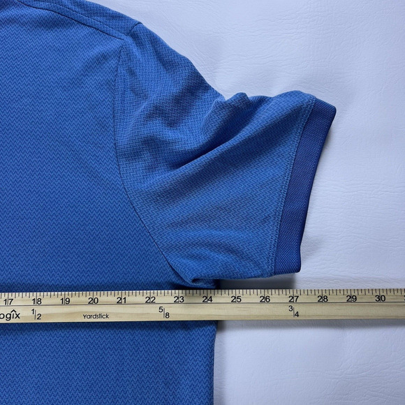Tommy Bahama Men's Modal Polyester Textured Polo Shirt Blue Lightweight XL - Picture 11 of 16